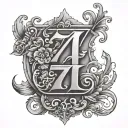 number 7 in roman numerals tattoo design idea