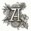 number 7 in roman numerals tattoo design idea