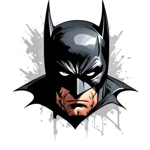 batman logo tattoo design idea