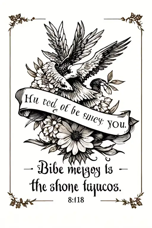 bible verse roman 8:18 " tattoo design idea