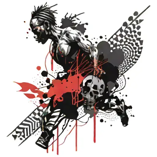 Greeks vs africans tattoo design idea