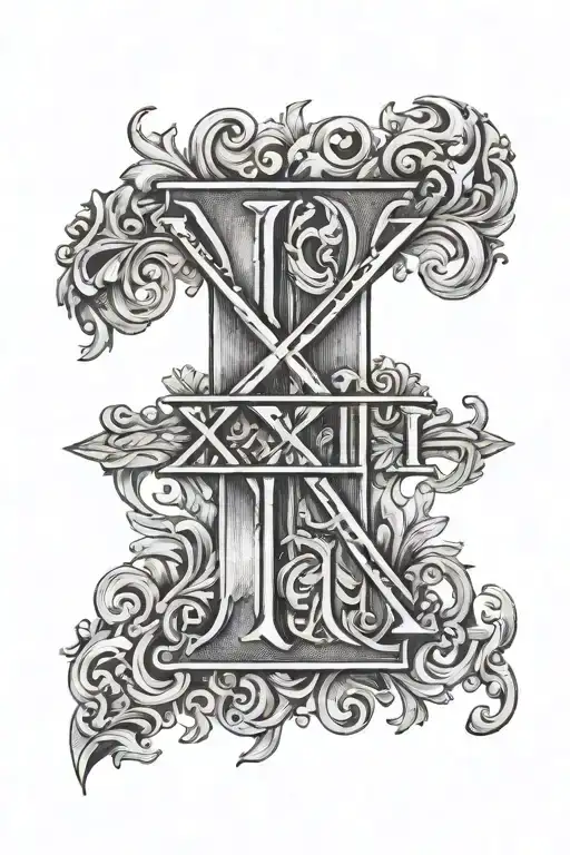 1969 In Roman Numerals "XXI XI" Roman Numerals tattoo tattoo design idea