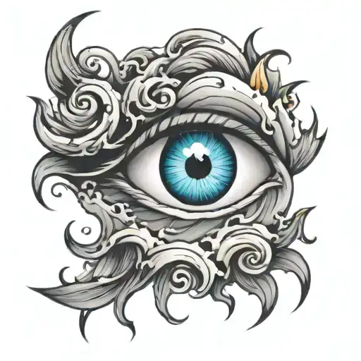EYE OF THE STORM tattoo design idea