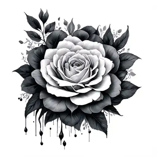 Follow all the impermanent flow tattoo design idea