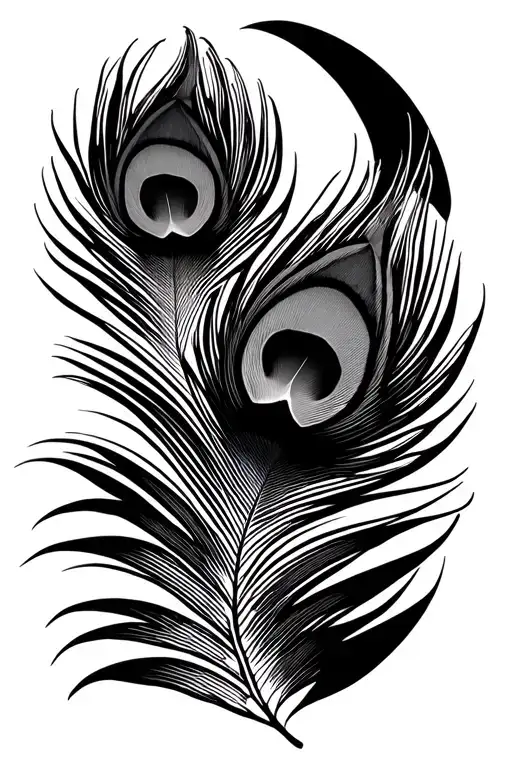 "(24.1976499, 84.8294211)" Peacock feather tattoo design idea