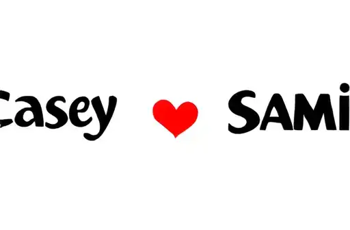 "Casey ❤️ Sami" tattoo design idea