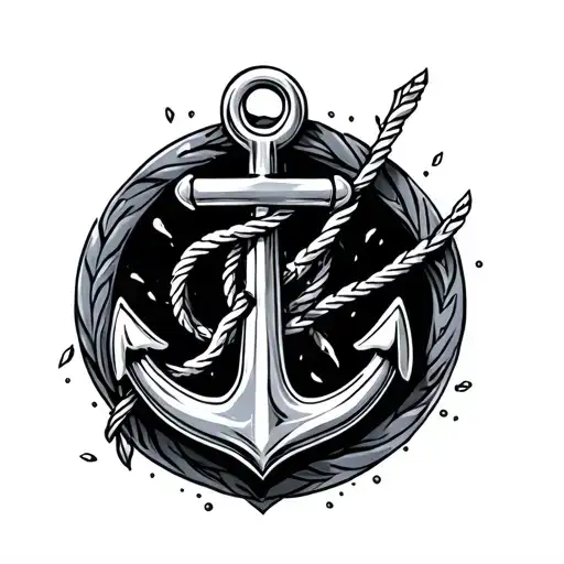 Fouled Anchor tattoo design idea