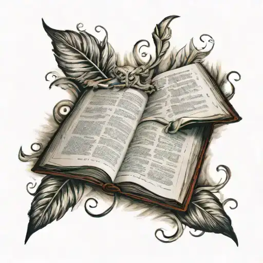 bible scripture tattoo design idea