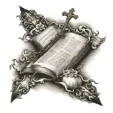 bible scripture tattoo design idea