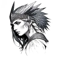Valkyrie tattoo design idea