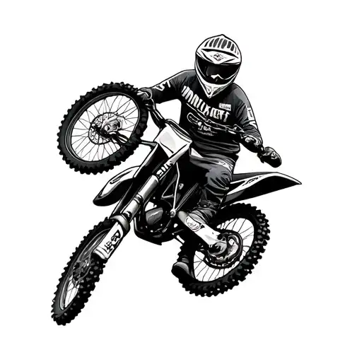 Motocross tattoo design idea