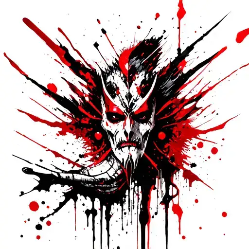 slaanesh chaos god tattoo design idea