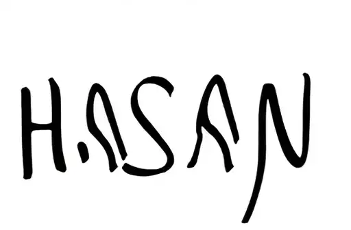 "HASAN" tattoo design idea