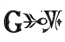 "G>^v" tattoo design idea