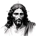 jesus with 25 tattoo design idea