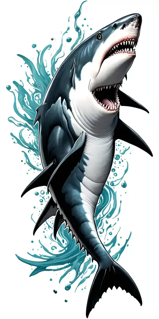 shark tattoo design idea