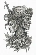 overcoming PTSD tattoo design idea