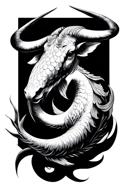 Taurus And Pisces tattoo design idea