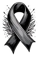 Recovery Ribbon tattoo design idea