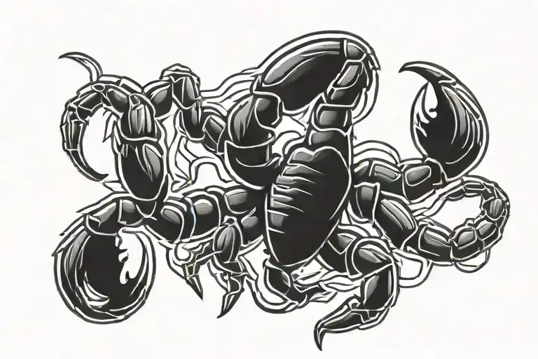 scorpion armband tattoo tattoo design idea