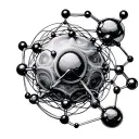 Dmt Molecule structure tattoo design idea
