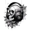 Audio tattoo design idea