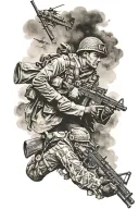 World War tattoo design idea