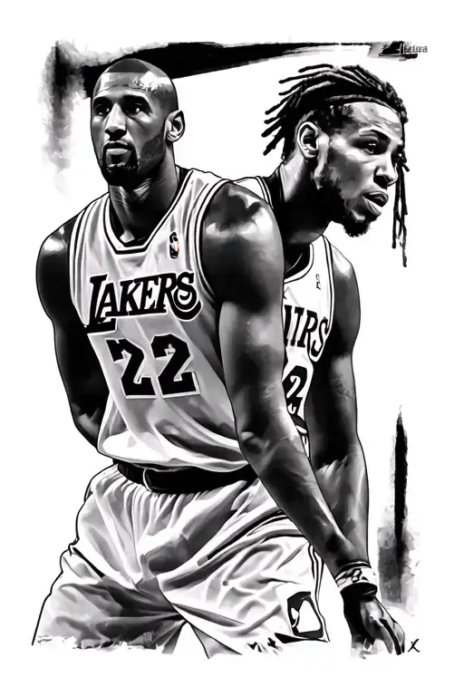 favorite sports stars - Kobe Bryant, Sabrina Ionescu, Ken Griffey Jr, Dave Blaney, Tyrann Mathieu tattoo design idea