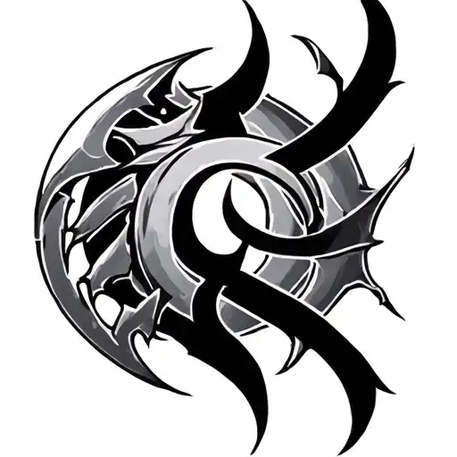 Omega God War Symbol tattoo design idea