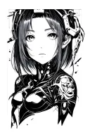 Evangelion ayanami rei tattoo design idea