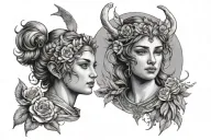 Apollo and Artemis inspired tattoo tattoo design idea