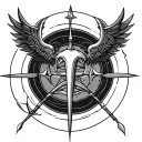 Libra Sagittarius sign tattoo design idea