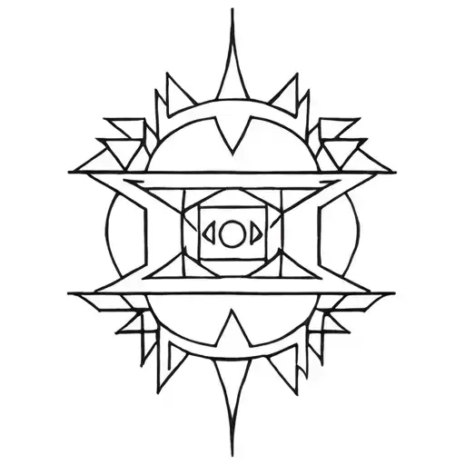 Aztec symbols tattoo design idea