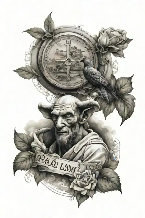 Psalm 23:4 tattoo design idea