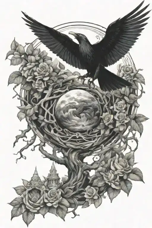 pyramideyeball,dragon,roses,tree of life,waterfall,moon,whale,nasty,raven, snakes,earth,mushrooms,marijuana  tattoo design idea