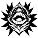 Throat tattoo design idea