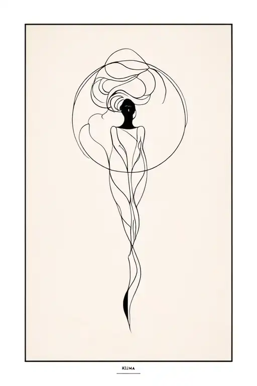 Hilma by Klimt tattoo design idea
