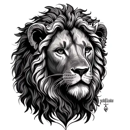 Jesus Lion And Lamb  tattoo design idea