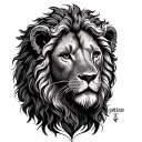 Jesus Lion And Lamb  tattoo design idea
