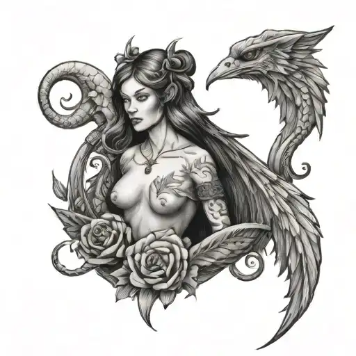 Lilith  tattoo design idea