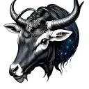 Taurus constellation made tattoo design idea