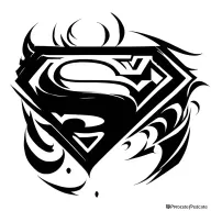 Superman tattoo design idea
