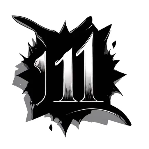 "11" Numerology tattoo design idea