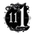 "11" Numerology tattoo design idea
