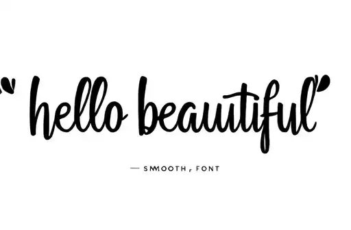 "Hello beautiful " tattoo design idea
