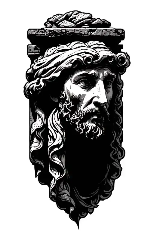 ancient history ruins biblical  tattoo design idea