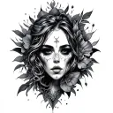 Long Skinny tattoo design idea