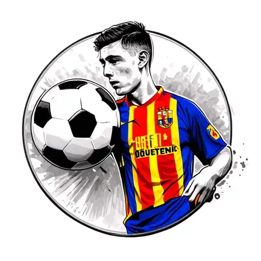 Oriol, 18 years old, Catalonia, Roquetes, Terres de l'Ebre, Football, CD Roquetenc tattoo design idea