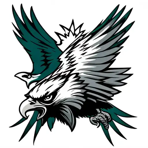 philadelphia eagles traditional eagle tattoo design idea