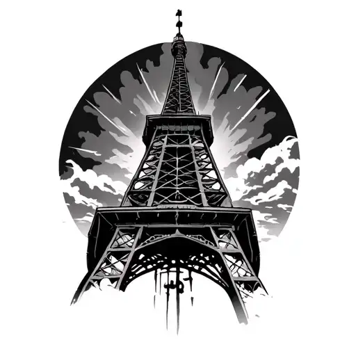 Radio Tower tattoo design idea